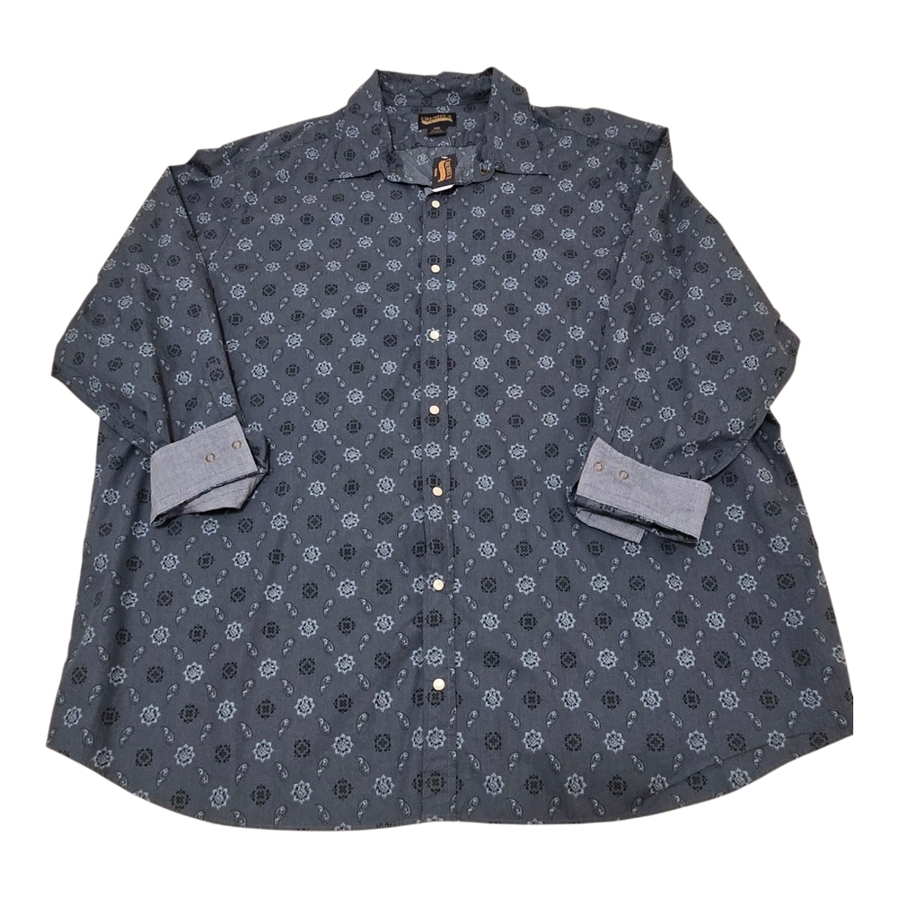 NWT Cremieux Shirt Mens 4XB Flip Cuff Pearl Snap